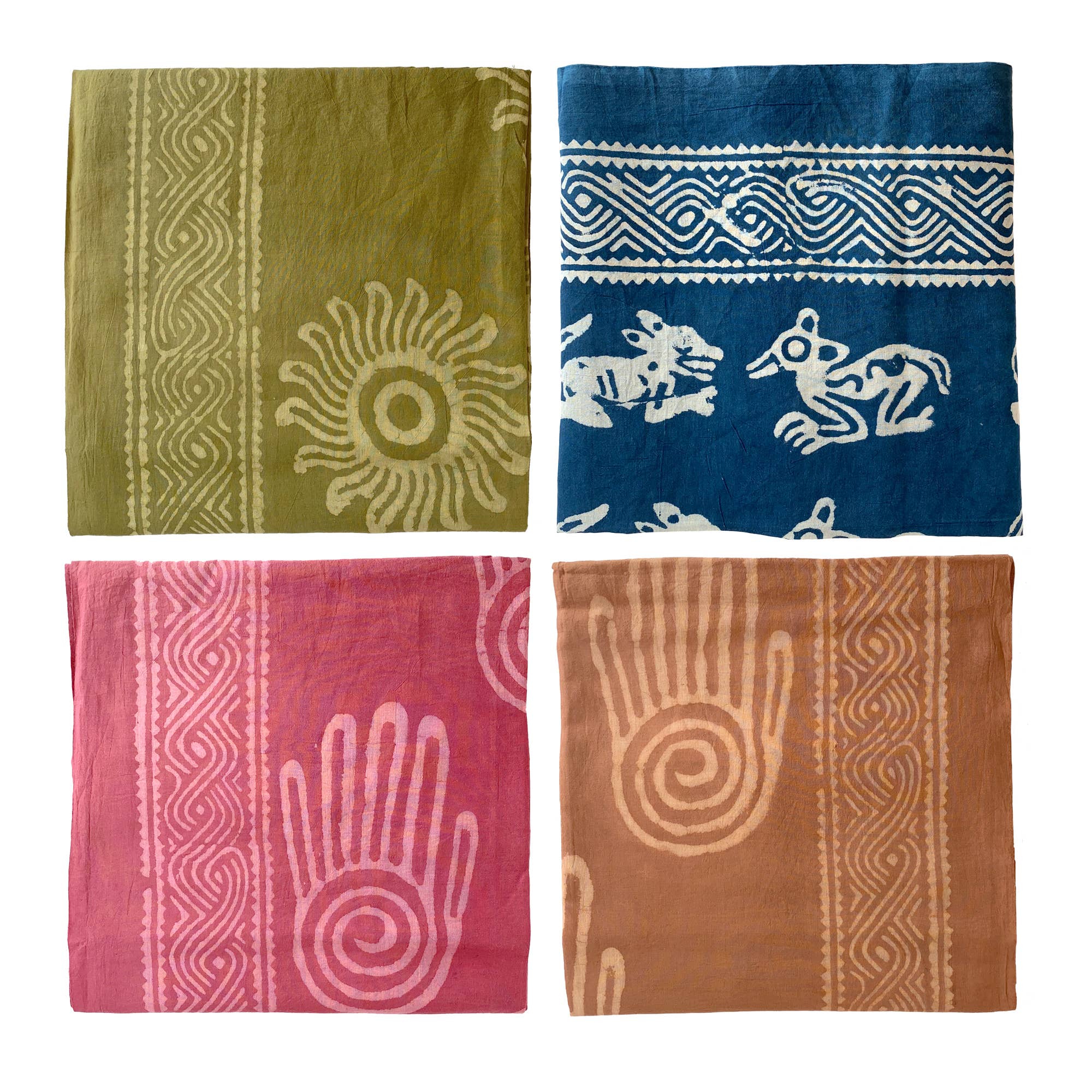 Tesoros Trading Company - Vente Serviette de plage - Tissu en coton précolombien teint naturellement, Inde5