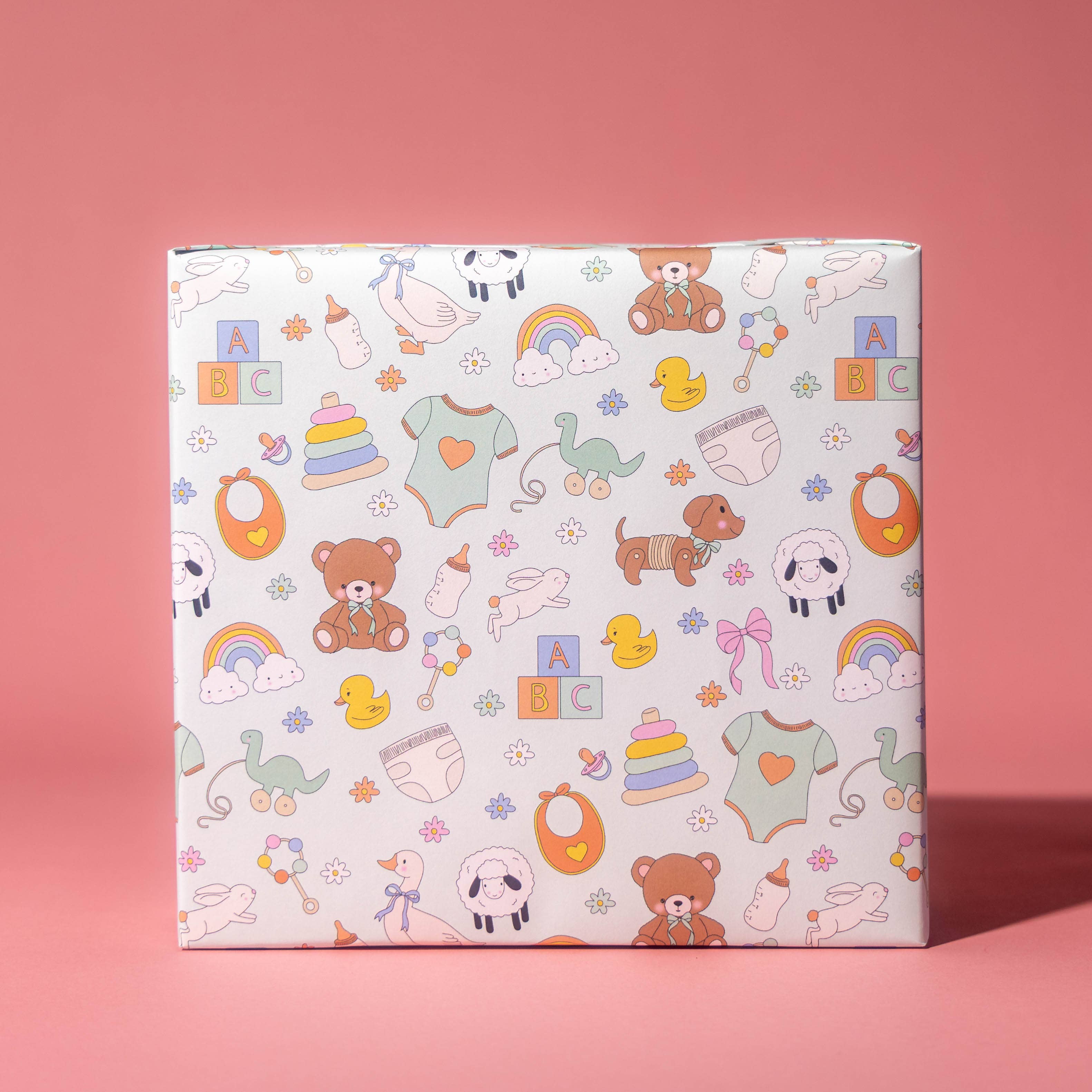 Illustrating Amy - Wholesale Wrapping Paper Roll - Baby Celebration Gift Wrap Rolls 1