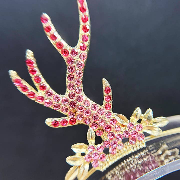 Happy Dream Gifts - Wholesale Fashion Headband - Kids - Reindeer Headband, Pink Antlers Hairpiece, Christmas Crown7