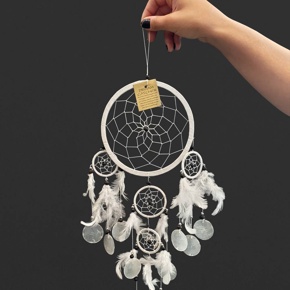 VIE – Cata-sonhos por atacado – Apanhador de Sonhos Capiz com aro de 16 cm4