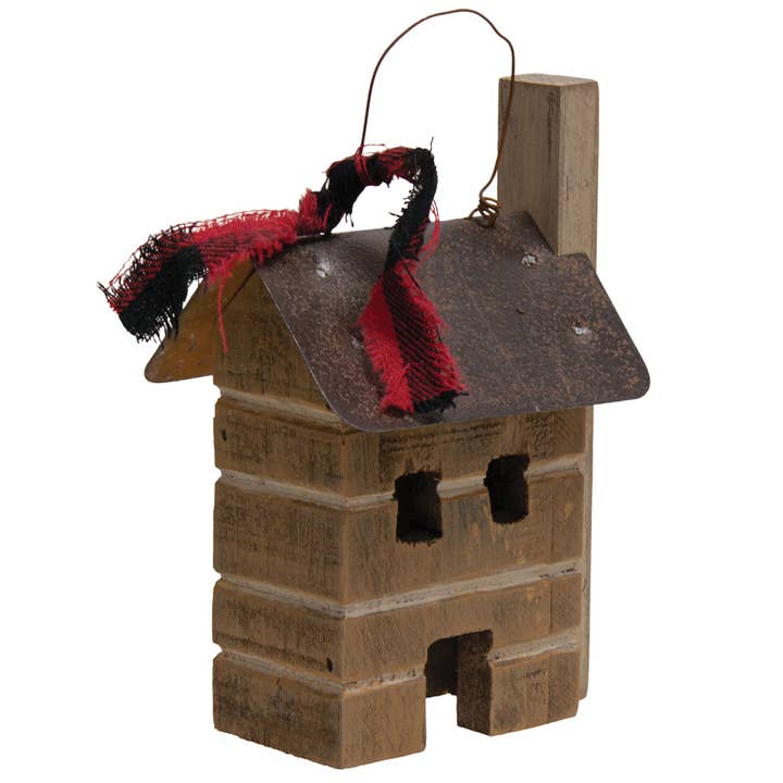 The Hearthside Collection - Wholesale Ornament - Primitive Town Cabin Ornament1