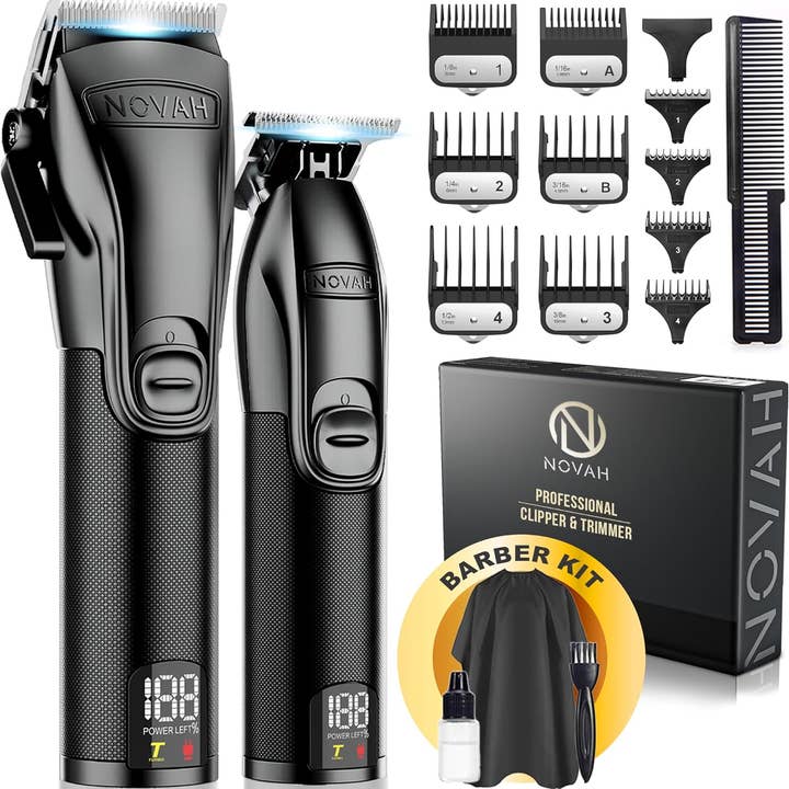 NOVAH Grooming - Wholesale Clippers - Men's - Novah Pro Clipper & Trimmer | Matte Black