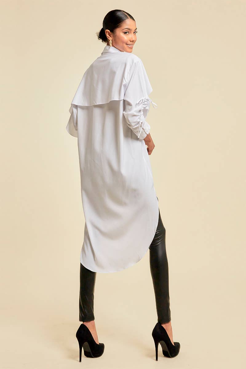 QMP Moda – Großhandel Kleid – Damen – ASYMMETRISCHES HEMDKLEID1