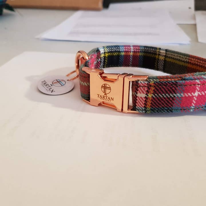 Tartan Terrors - Venta al por mayor Collar - Perros - Collar de tartán para perro (mediano) - Bruce of Kinnaird Tartan