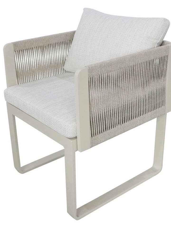 Stuhl Aluminium Seil 56x60x68 cm #1 für den Großhandel von Aria Outdoor - GARPE GROUP - GARCÍA PÉREZ Y CÍA S.L.