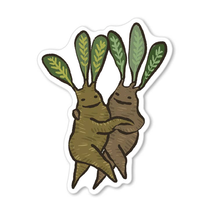 Autocollant Mandragores Dansantes pour la vente par Miss Johnny Squirrel