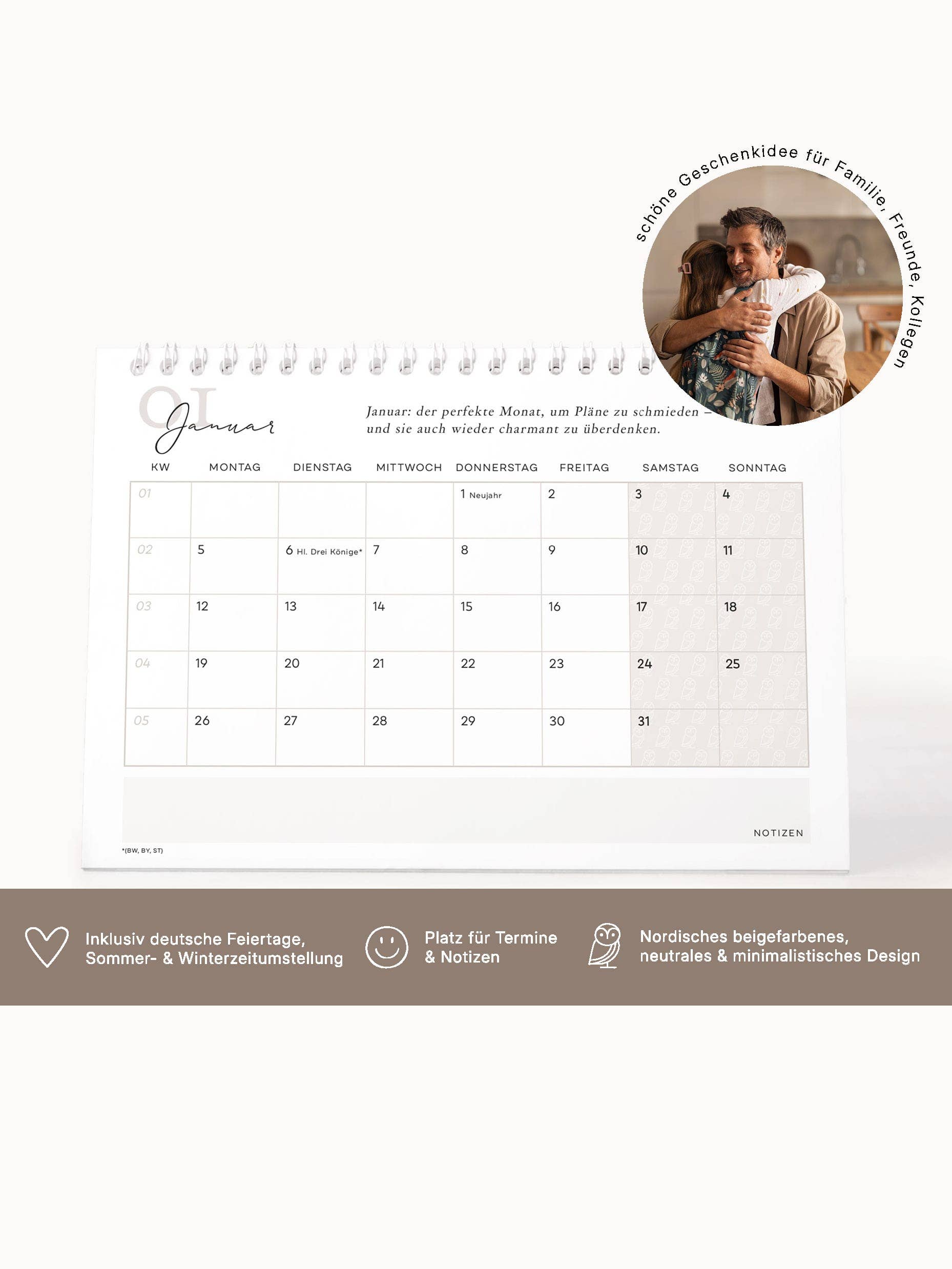 NORDEULE – Großhandel Kalender – Tischkalender 2026, Augenblicke voller Abenteuer2