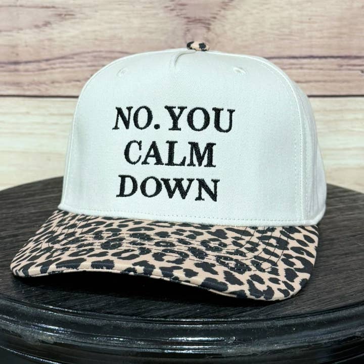 Calm Down | LC Elizabeth Original | Casquette Trucker Brodée pour la vente par LC Elizabeth
