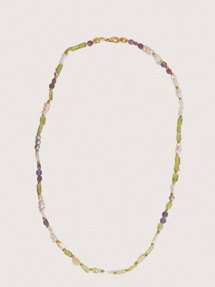 Gems of light necklace for wholesale by Valiente New York