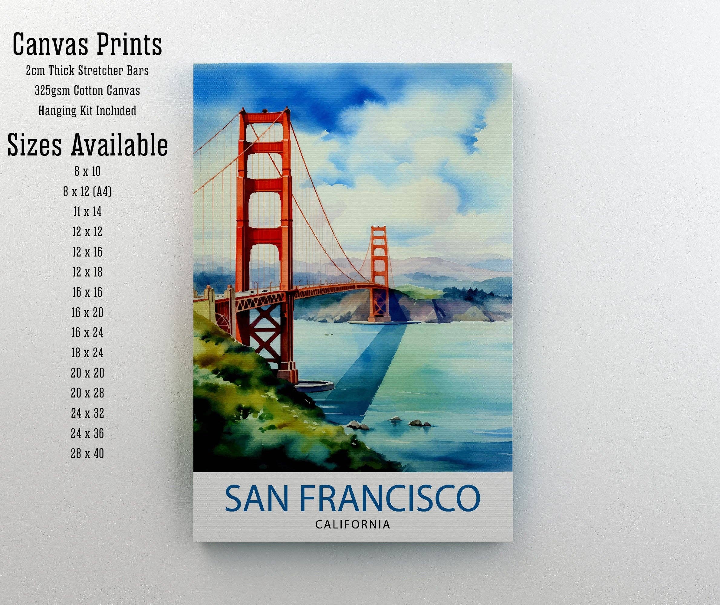 InkNPrintz – wholesale Art print – San Francisco Travel Poster1