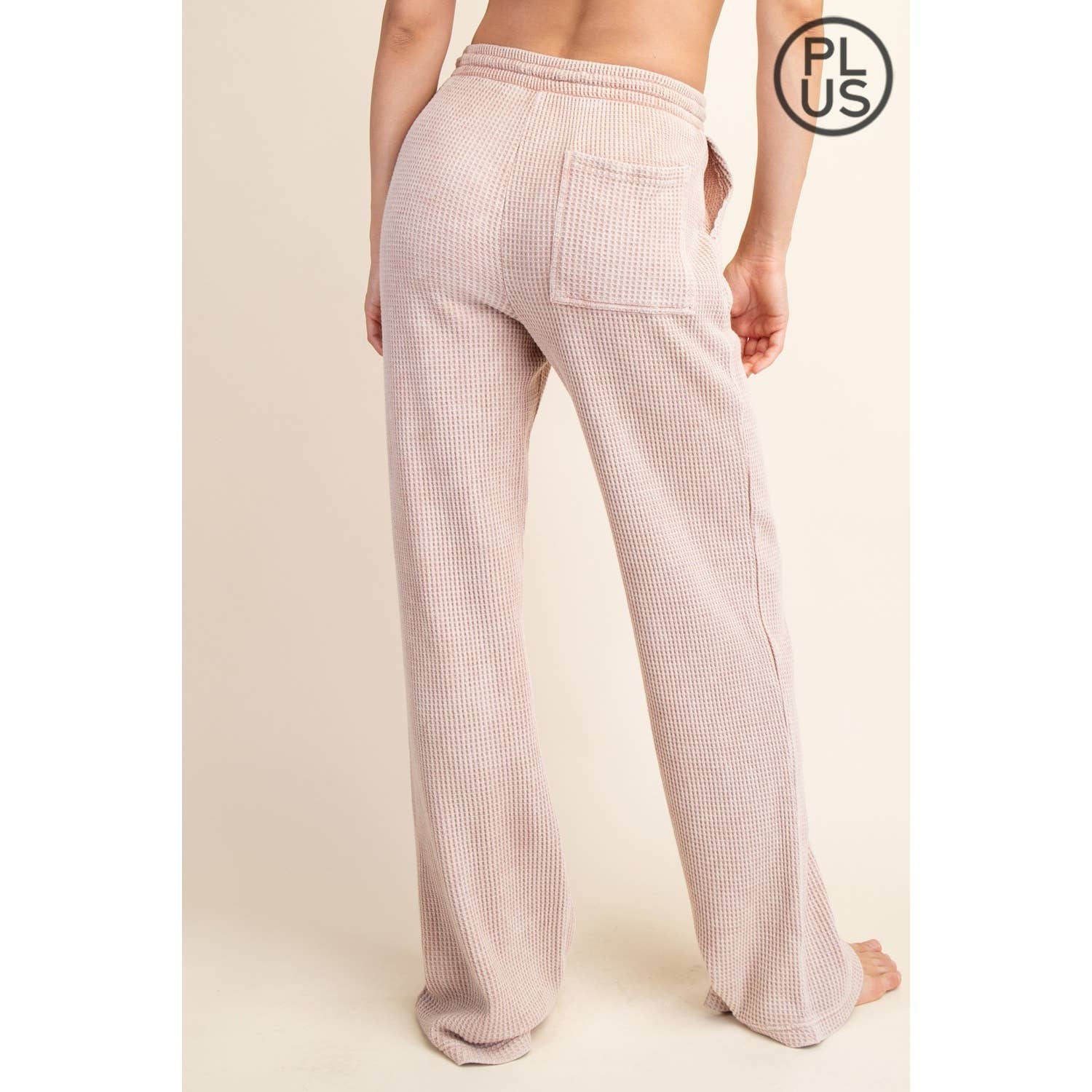Rae Mode - Vente Pantalon de sport – femme - PANTALONS DE SURVÊTEMENT DROITS GAUFRÉS DÉLAVÉS AUX MINÉRAUX DE GRANDE TAILLE8