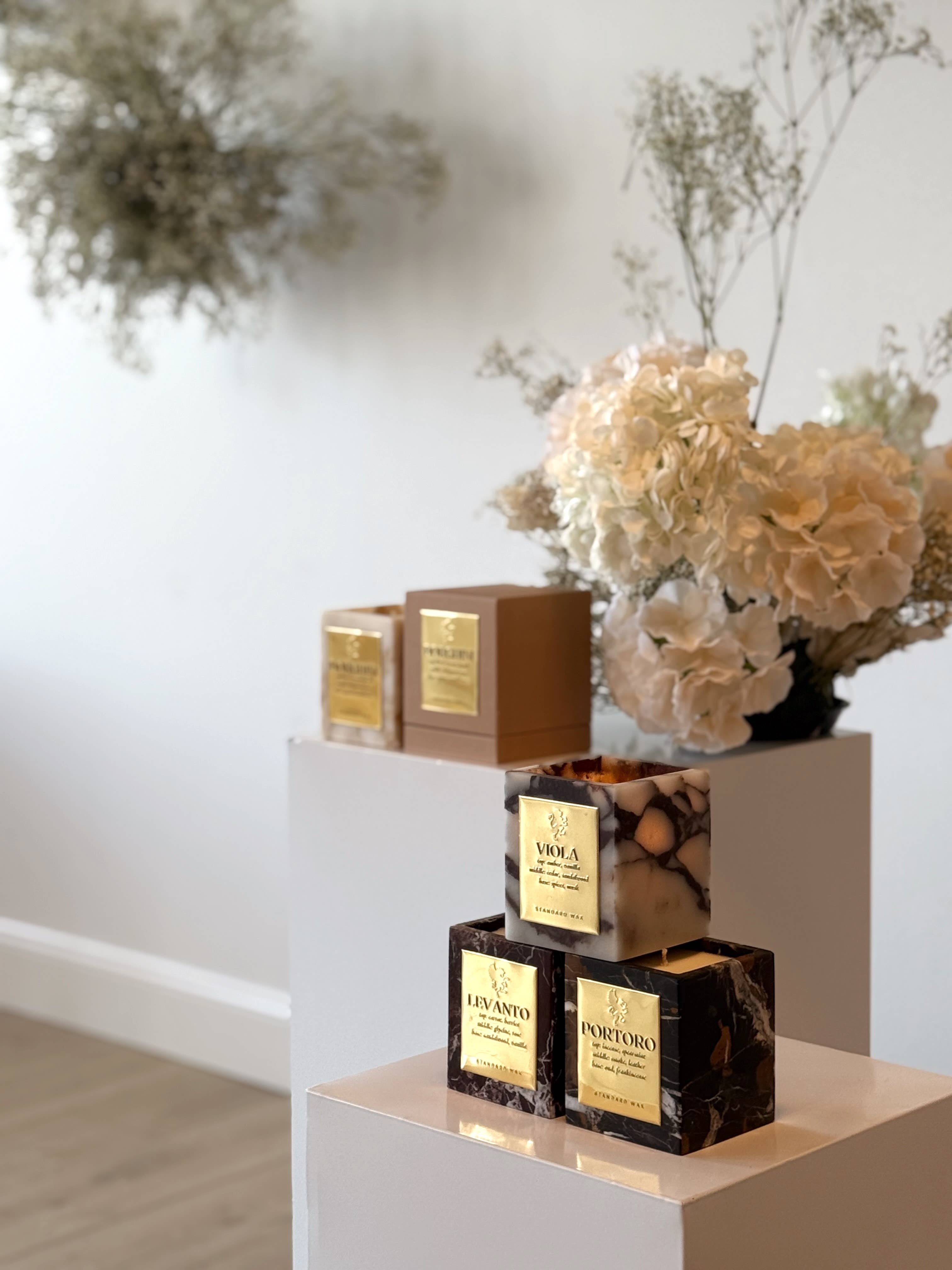 Standard Wax - Wholesale Jar/Filled Candle - MARBLE COLLECTION CANDLES1