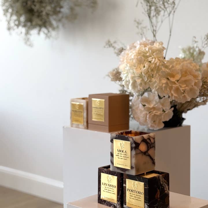 Standard Wax - Wholesale Jar/Filled Candle - MARBLE COLLECTION CANDLES1