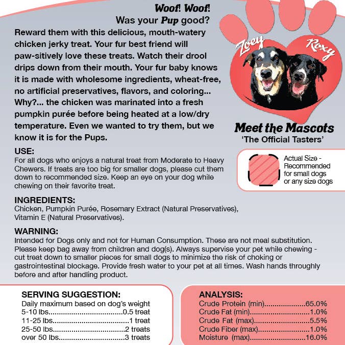 FunWags – wholesale Pet treats – Dog – Pump Chicken - Chicken Jerky1