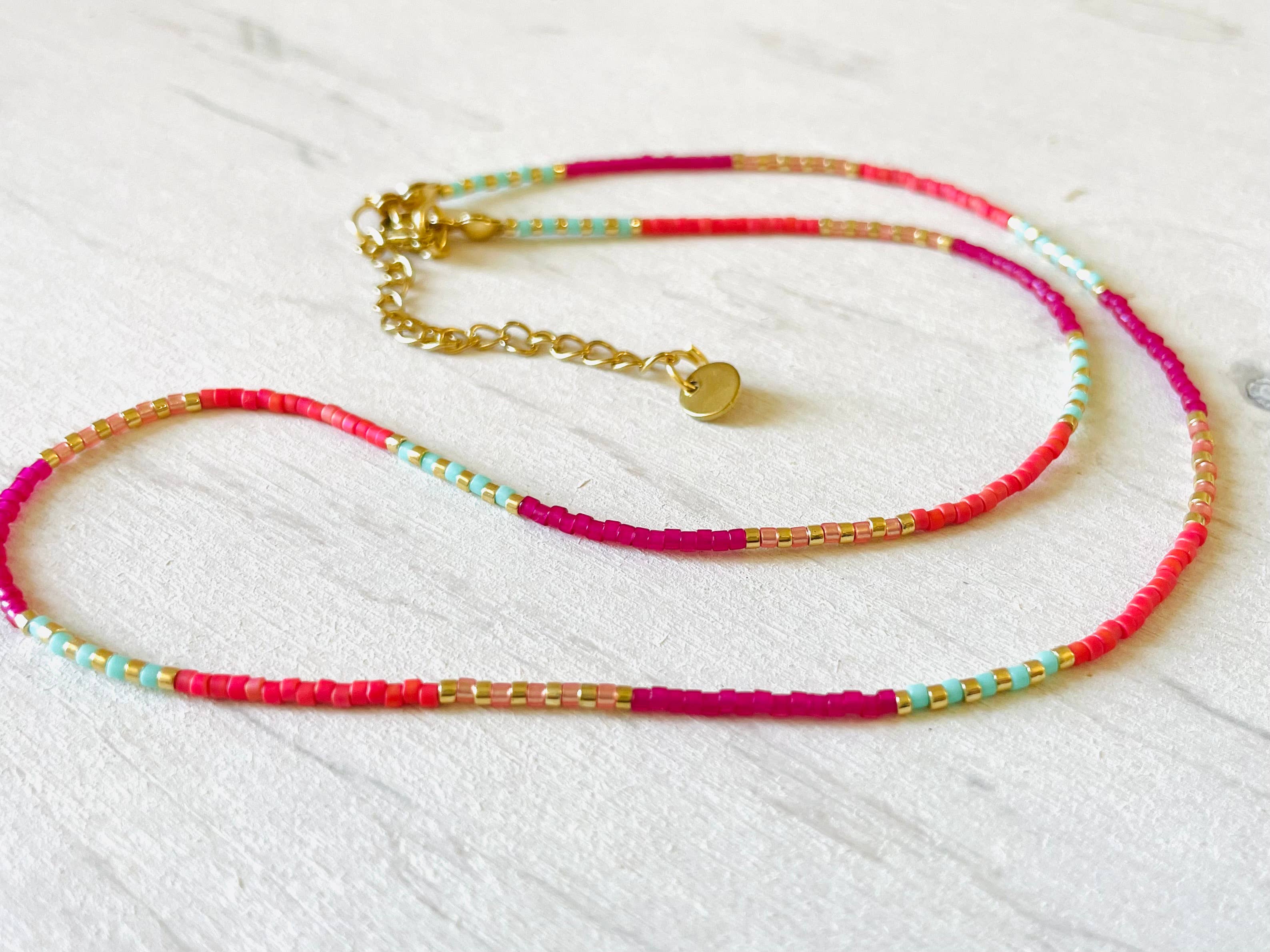 Atelline - Wholesale Beaded/Pearl Necklace - Pearl necklace, stainless steel necklace, choker C0441