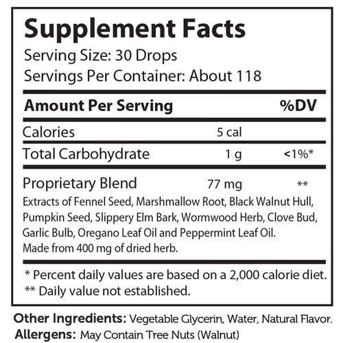 Advanced Nutrition by Zahler - Wholesale Oral Supplement/Vitamin - ParaGuard (4oz.) 118.4mL Liquid1