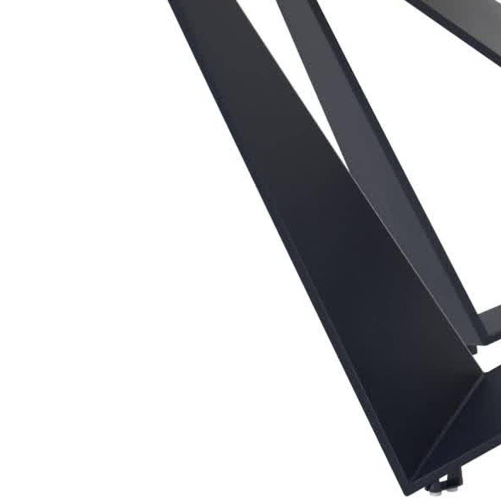 HomeRoots – wholesale Konsolbord – 79" Matbord med bockben i naturligt och svart trä och metall4