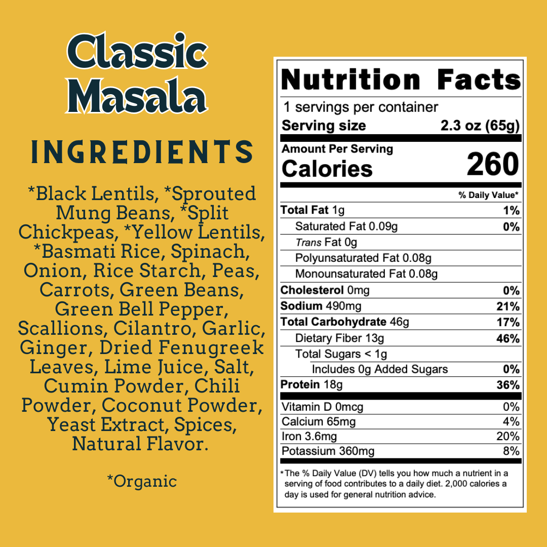 Aahana's Naturals - Wholesale Rice - Classic Masala– 18g Plant-Protein, Gluten-Free Ready Meals1