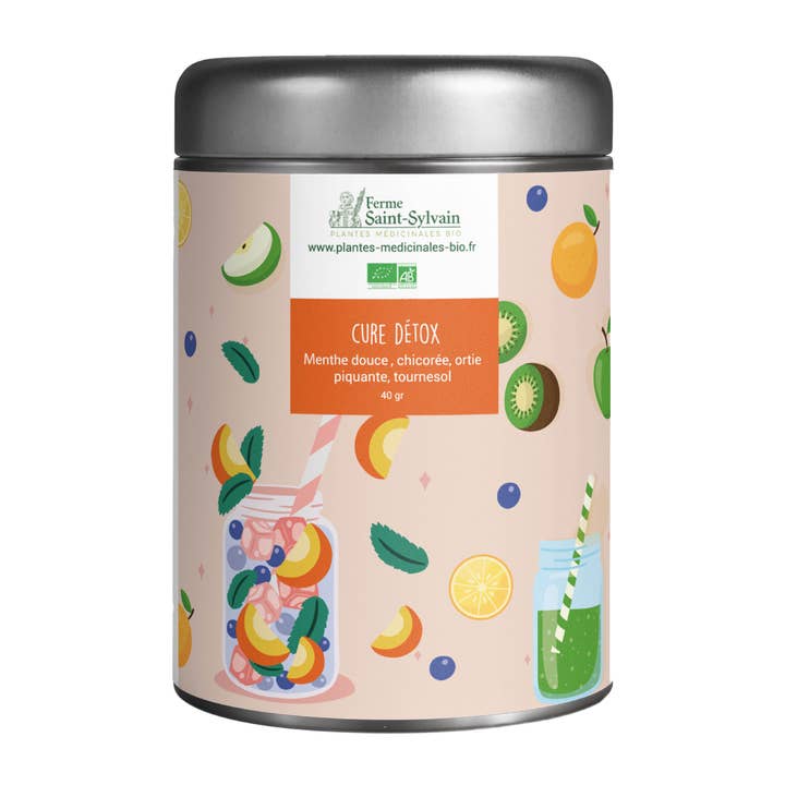 Cura disintossicante 40g - Tisana composta BIOLOGICA per la vendita all'ingrosso da parte di La Ferme Saint-Sylvain