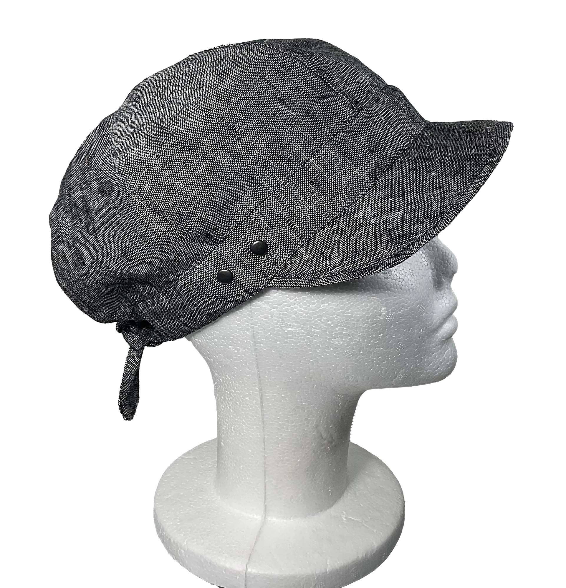 DCP Designs - Wholesale Newsboy/Schoolboy Hat - Women's - Linen Summer Cap, Newsboy style tie, Code HDC-L:15