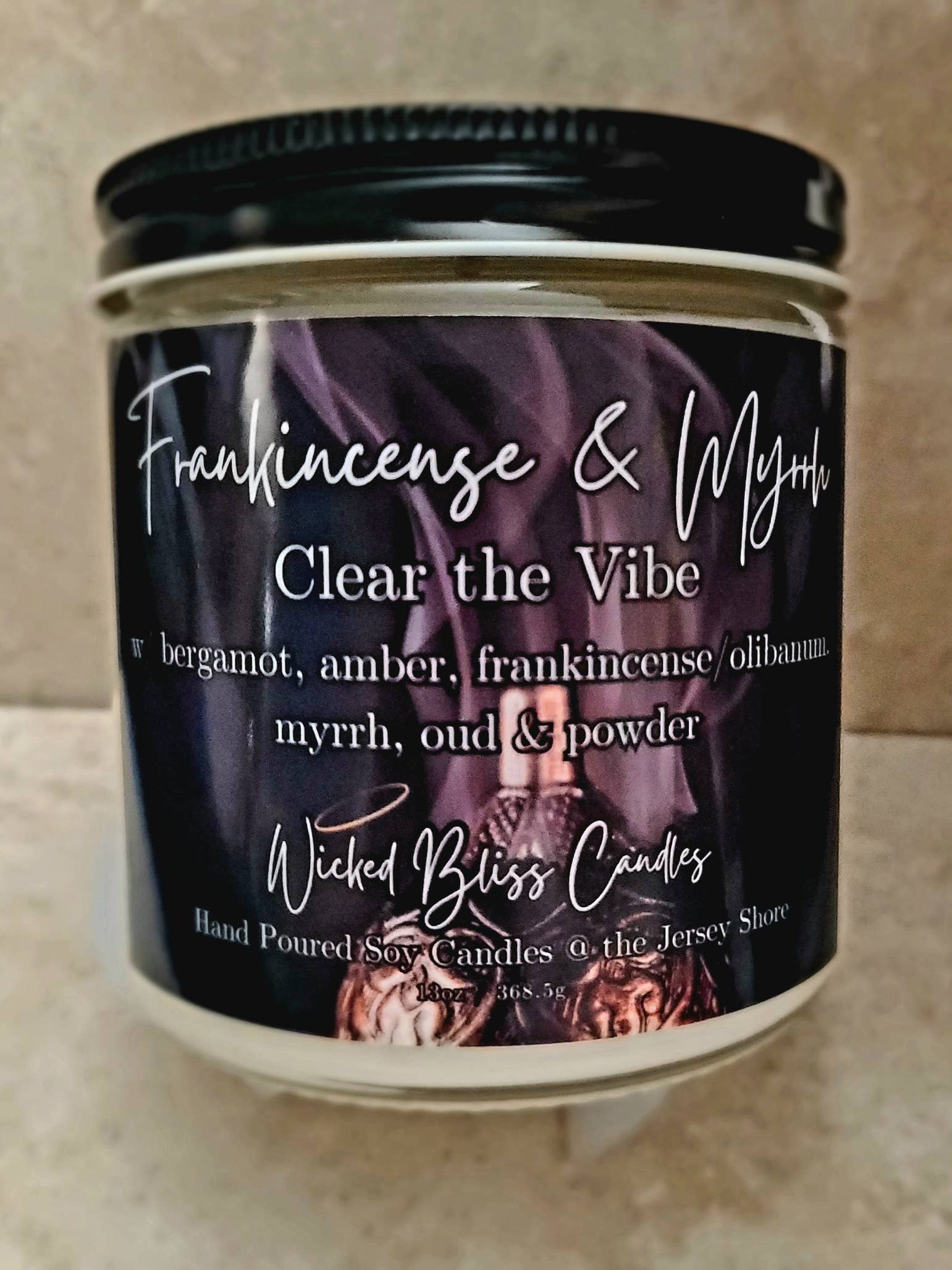 WBC Shops - Wholesale Jar/Filled Candle - Frankincense & Myrrh Soy Candle 4