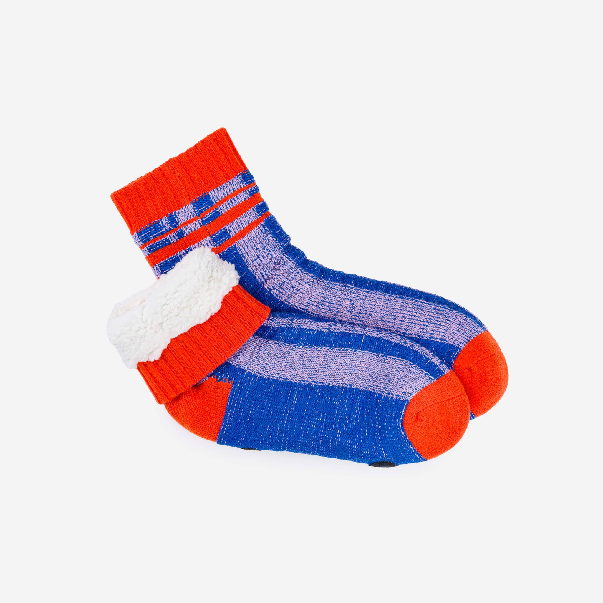 VERLOOP | knits - Wholesale Socks - Unisex - Plaid Stripe House Socks3