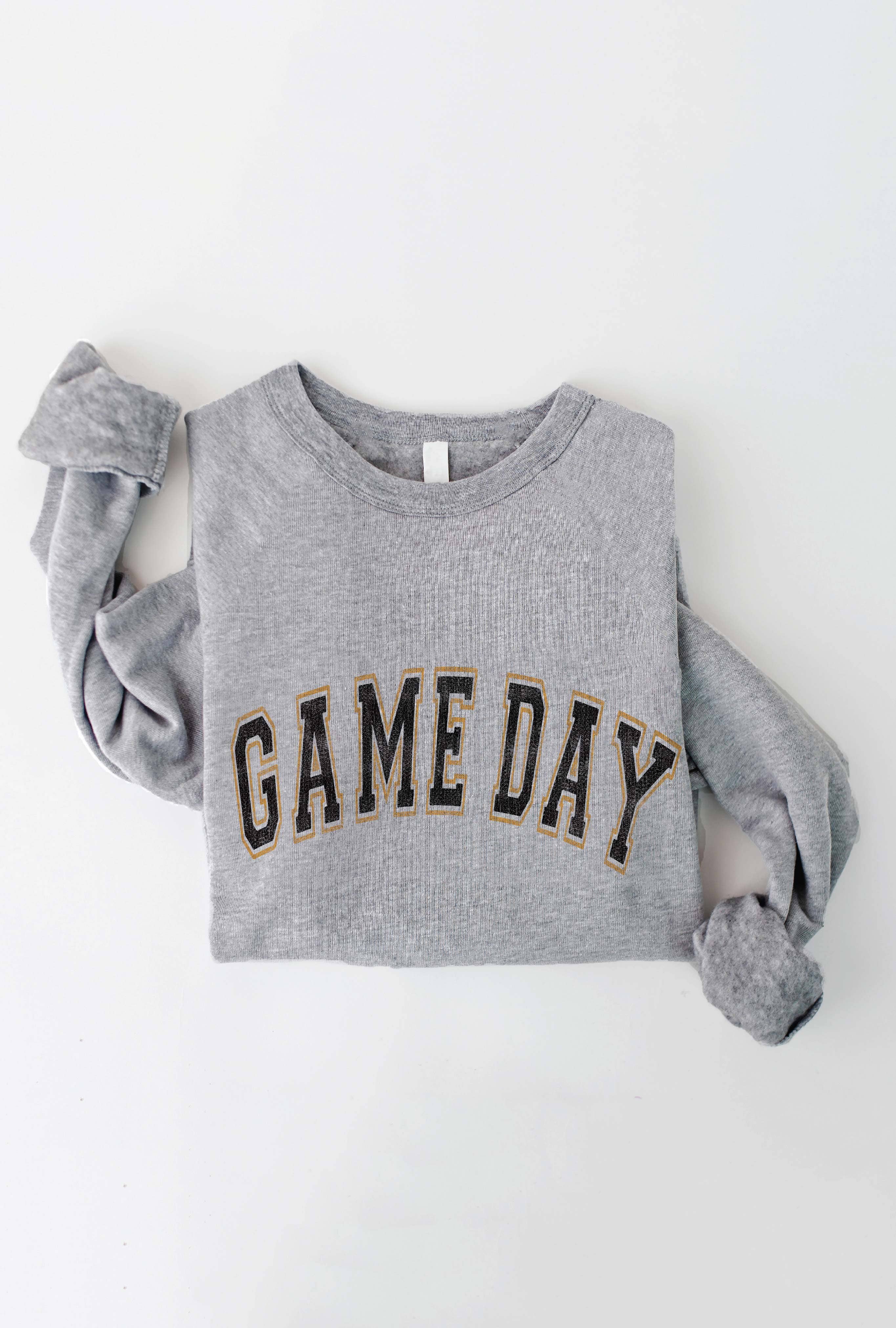 OAT COLLECTIVE - Wholesale Graphic Sweatshirt - Women's - GAME DAY GOLD/BLACK  Sweatshirt6