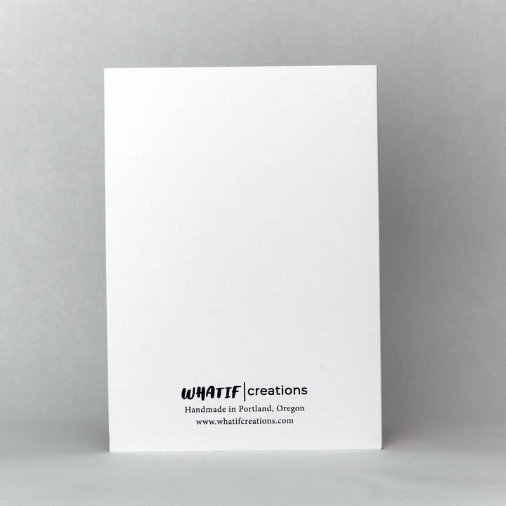 Whatif Creations - Wholesale Everyday Greeting Card - Foxolotl 5x7" Greeting Card