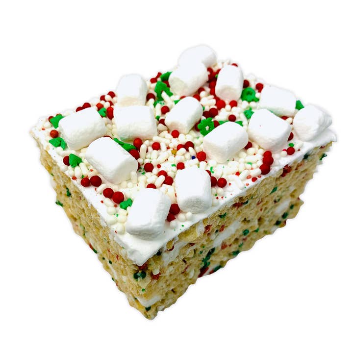 Treat House - Wholesale Puffed Rice Treat - Jumbo Christmas Confetti Rice Krispie Treat