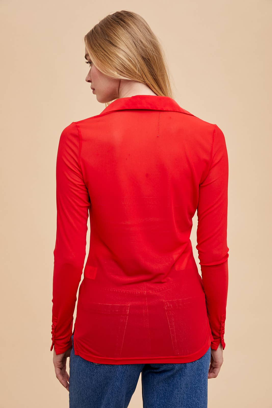 In Loom - Venta al por mayor Camisa con botones - Mujer - BOTÓN DE MICROMALLA EN LA PARTE SUPERIOR11