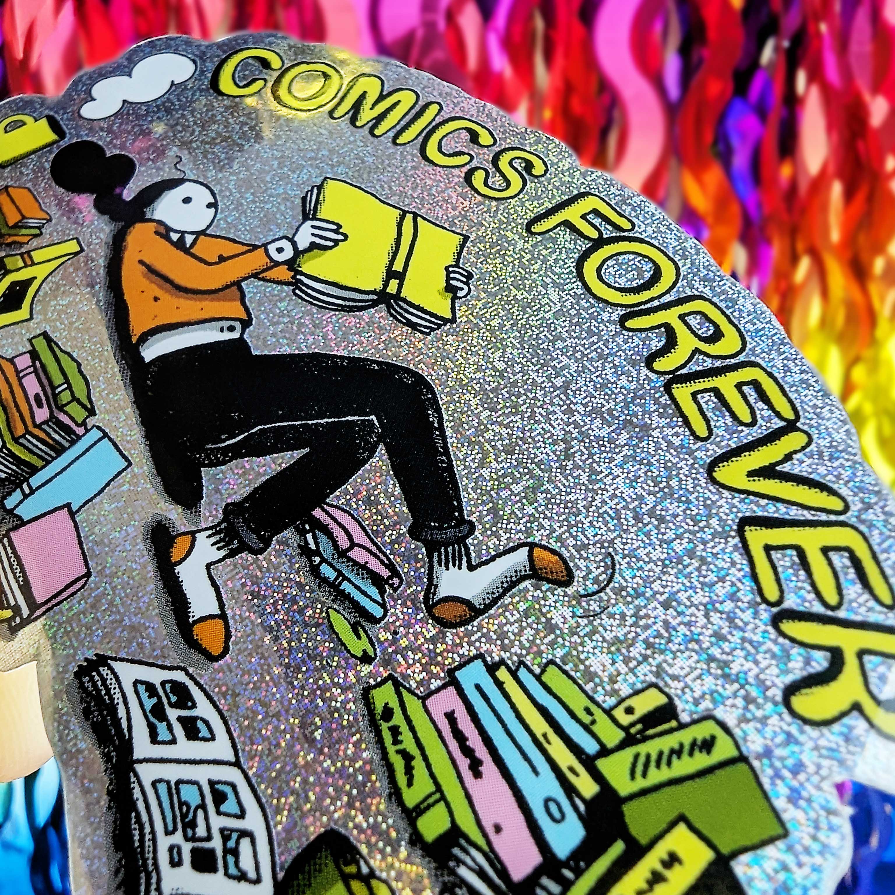 War and Peas - Wholesale Sticker - Comics Forever Glitter Sticker1