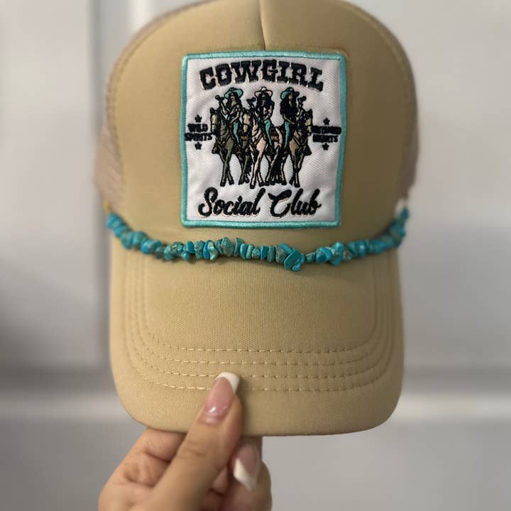 ABLNco - Wholesale Hat Accessory - Women's - Turquoise Multiple Stone Beading Trucker Hat Chains1