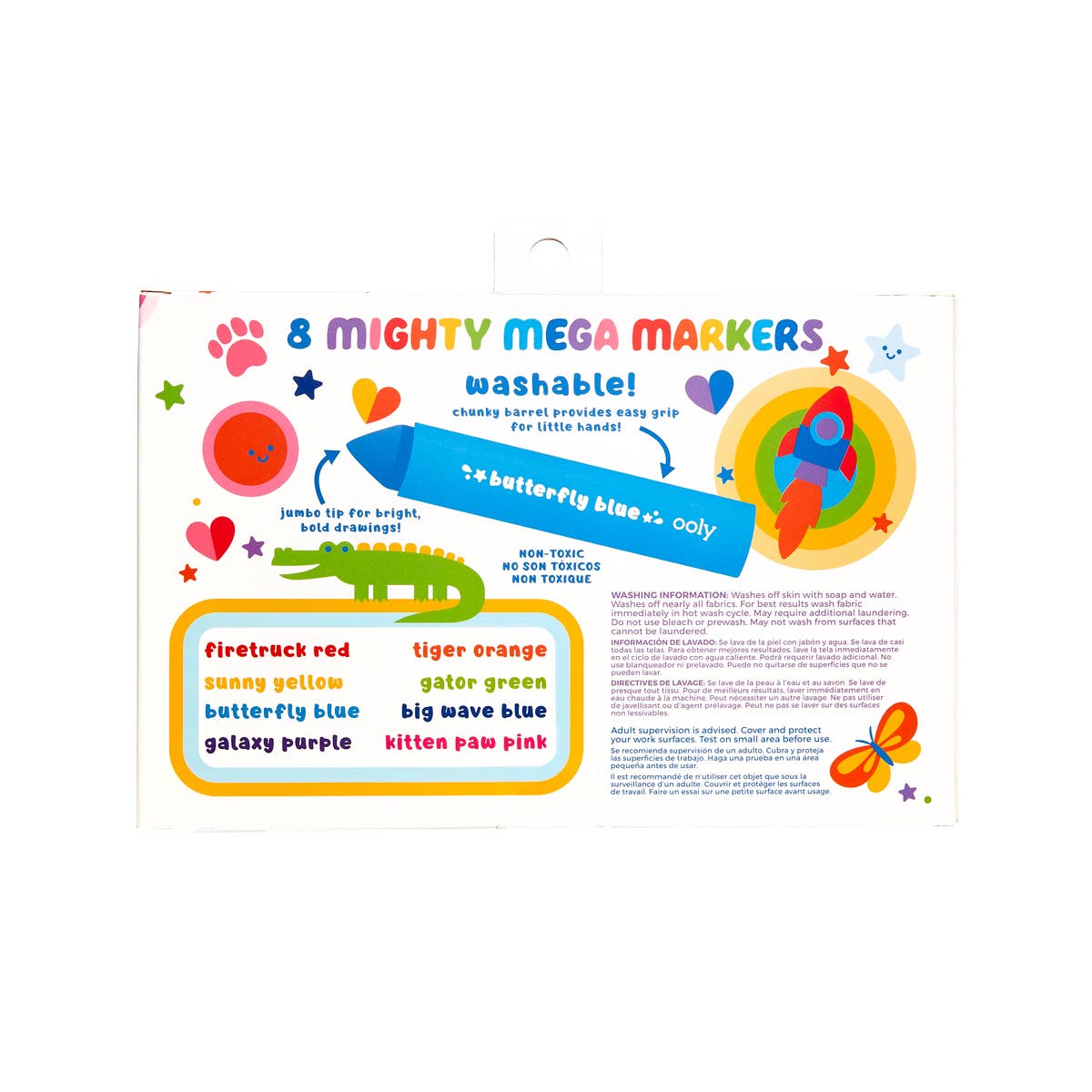 OOLY - Wholesale Markers - Kids & Baby - Mighty Mega: Markers (Set of 8)2