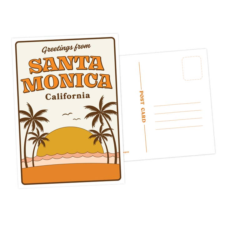 Wild Child Brand - Vente Cartes postales - Carte postale de Santa Monica, Californie