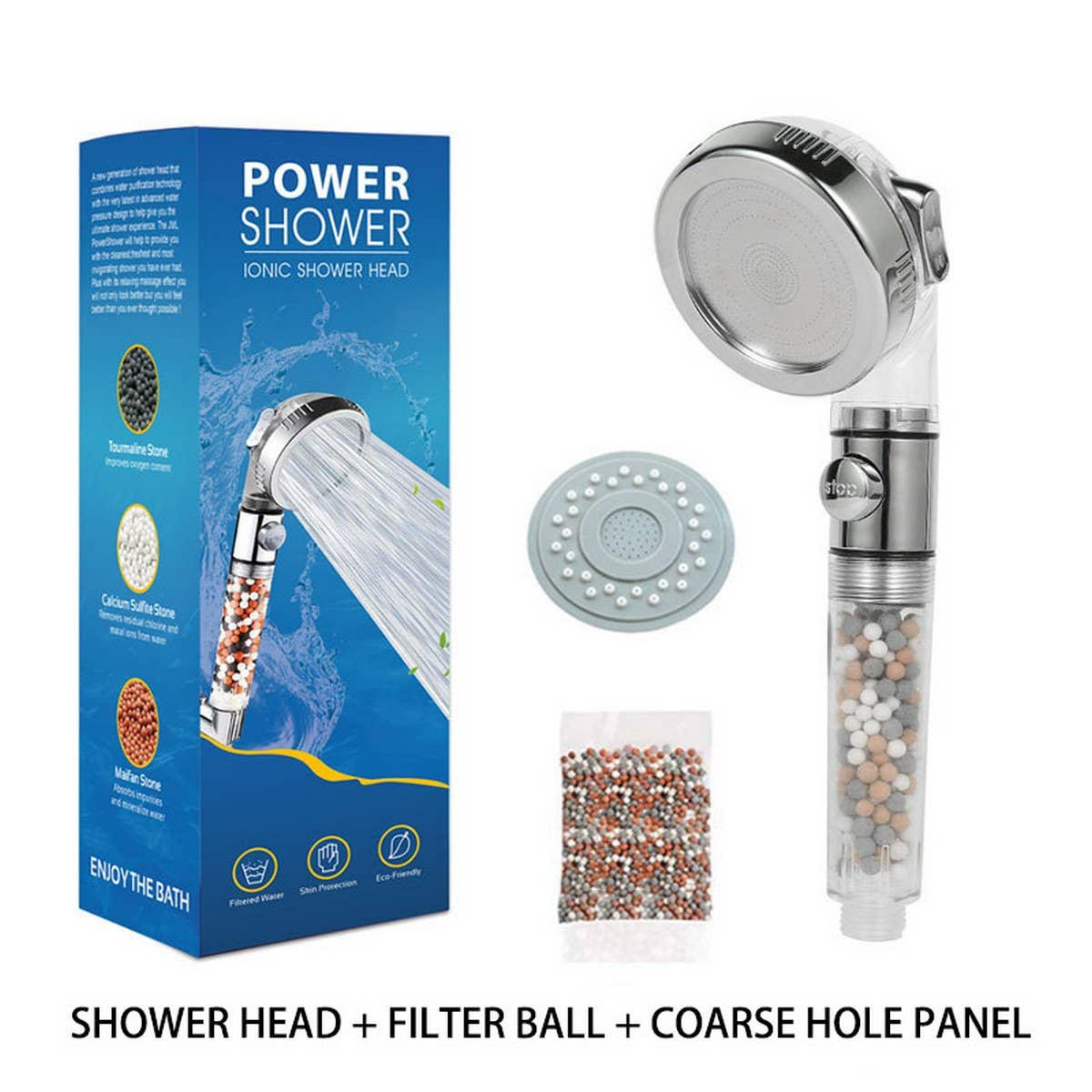 ACCITY - Wholesale Shower Head - THREE-SPEED WATER FILTER SHOWER HEAD WITH BOOSTER_CWASC17032