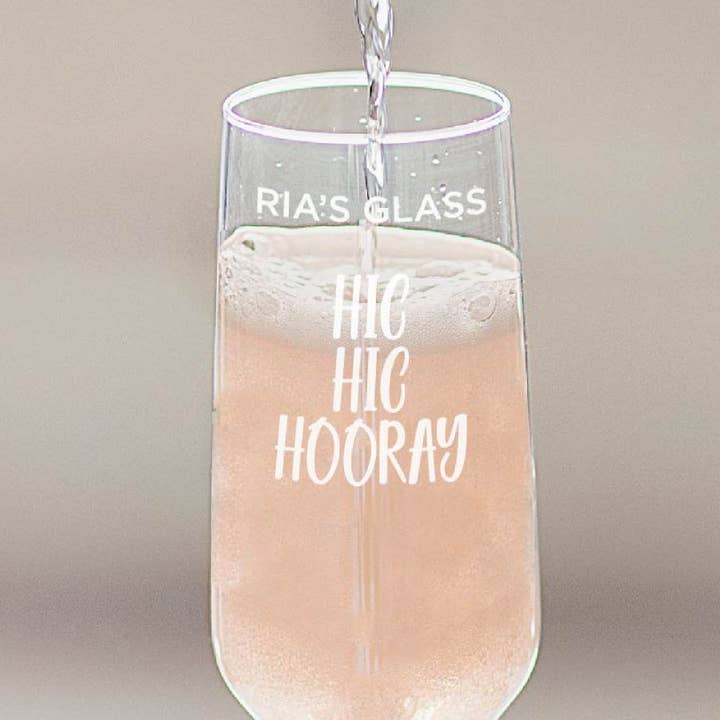 Personalised Celebration Champagne Flute for wholesale by Becky Broome