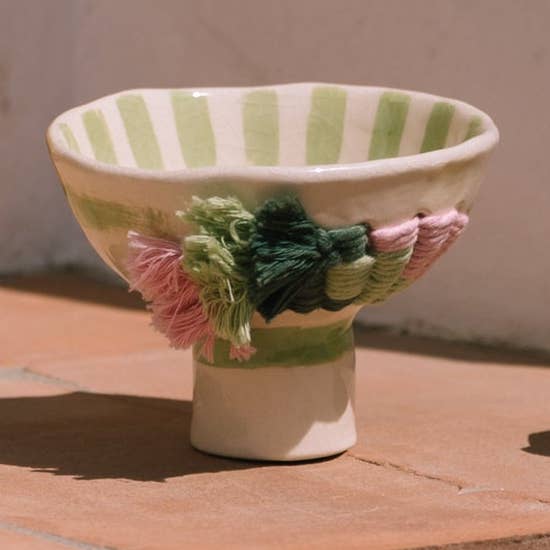 Erdfäden - Becher Grüner Fuß für den Großhandel von Passaro de Seda