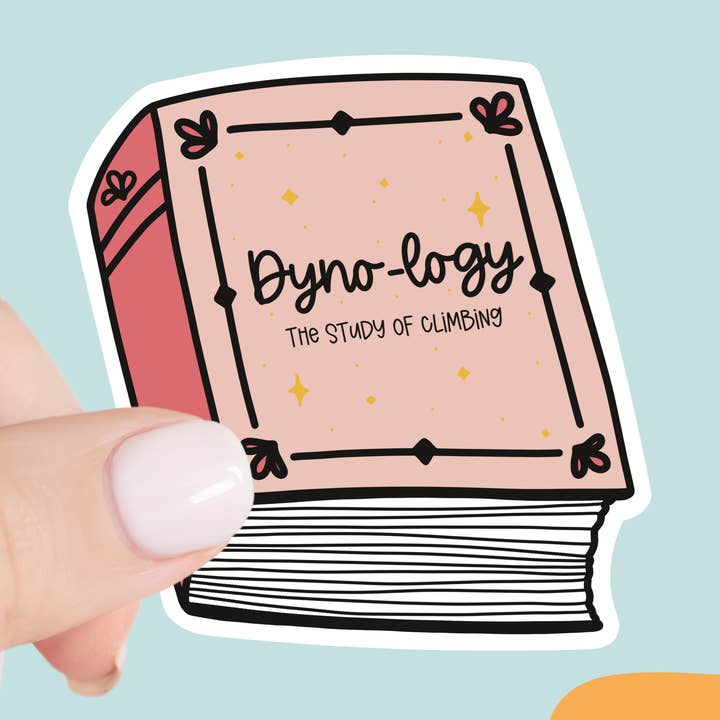 Autocollant ou aimant pour livre Dyno-logy Study of Climbing pour la vente par The Holler Hippie