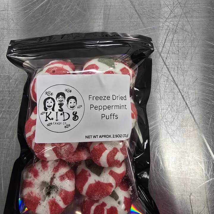 Freeze Dried Peppermint Nougats
for wholesale by 3 Kids Candy LLC