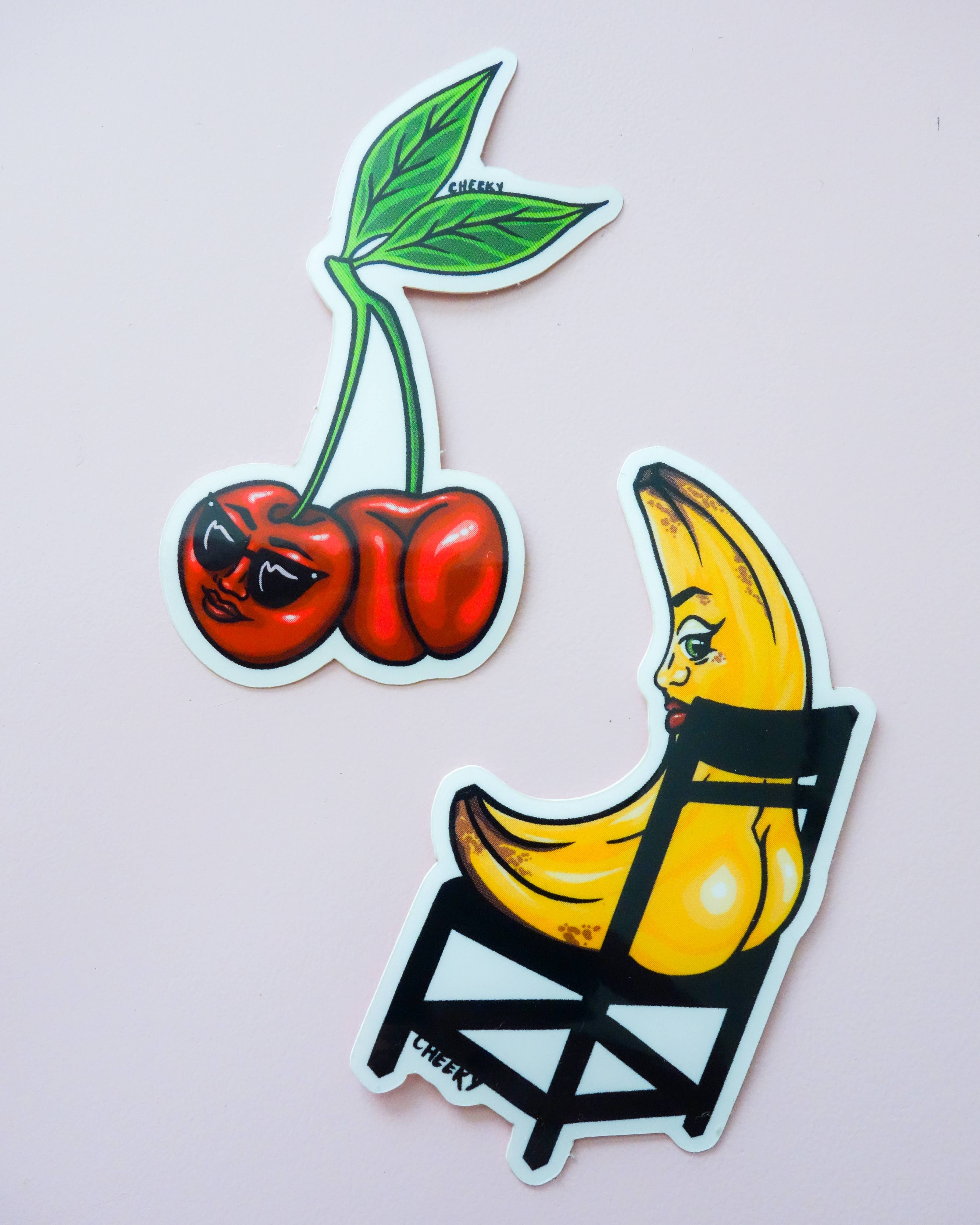 Cheeky Art Studio - Wholesale Sticker - Cherry Booty Vinyl Sticker4