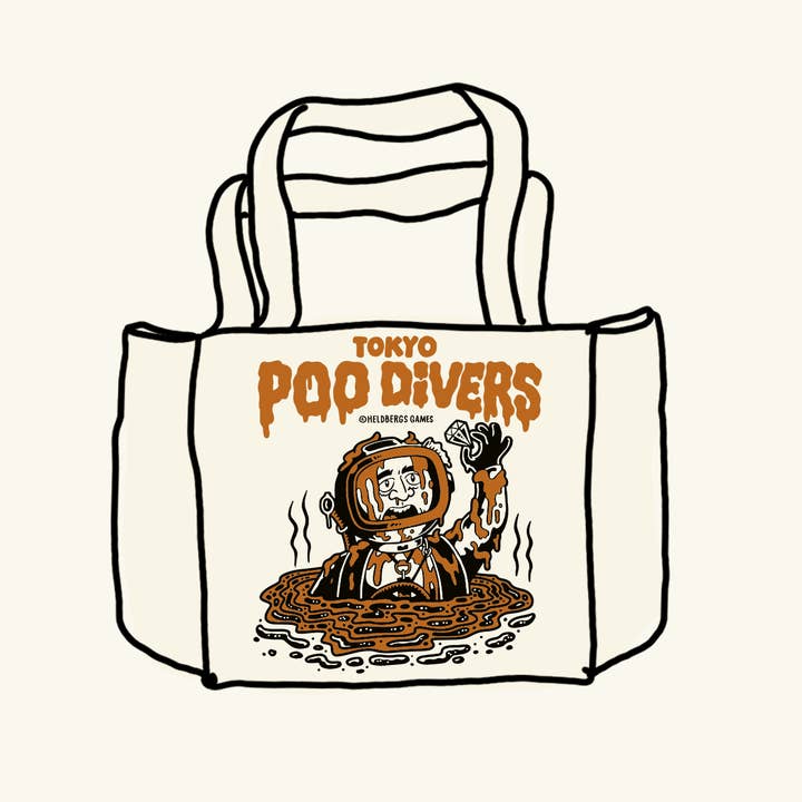 Heldbergs Games - Vendita all'ingrosso Borsa tote - Unisex - Borsa Tote "Tokyo Poo Divers"2