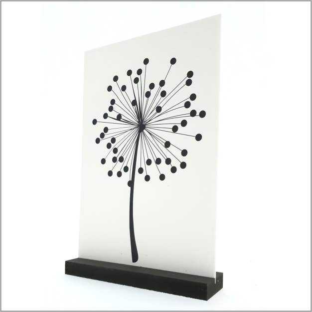 Mini Art Products - Wholesale Decorative Tabletop Object - Deco Plate - 20 X 30 Cm - Flower - With Holder0