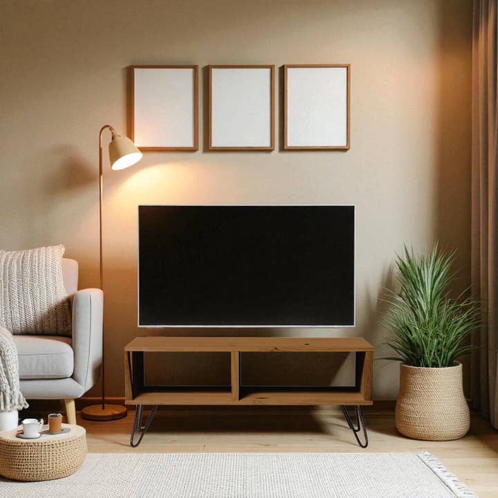 HIRA TV-möbel i massivt trä. Finish "D A R K". för wholesale av Raw Wood