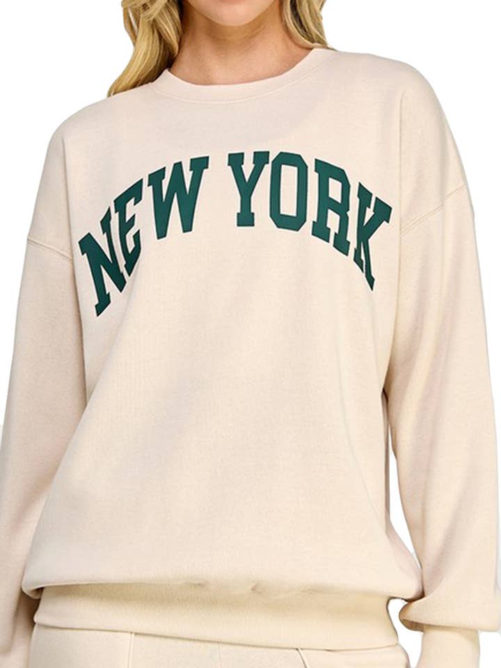 Felpa Oversize a Vestibilità Comoda con Stampa per la vendita all'ingrosso da parte di Vanilla Monkey