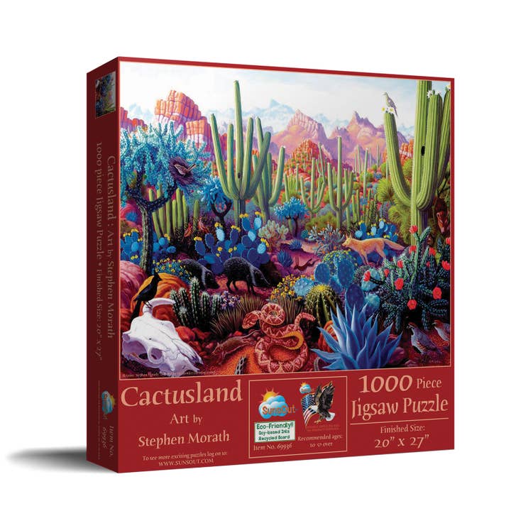 SunsOut - Wholesale Puzzle - Adult - 0265 Cactusland 1000 pc Puzzle2