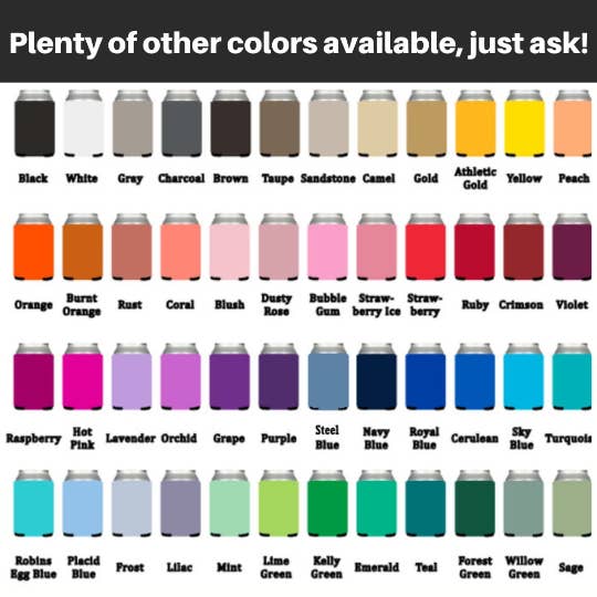 Capital City Commerce – wholesale Drink huggers & koozies – Funny BEER - My brain is now on vacation Can Coolers1