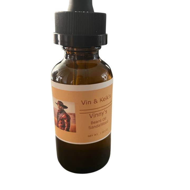 Aceite para barba de sándalo para venta al por mayor de Vin & Keik’s Herbal Tea, LLC