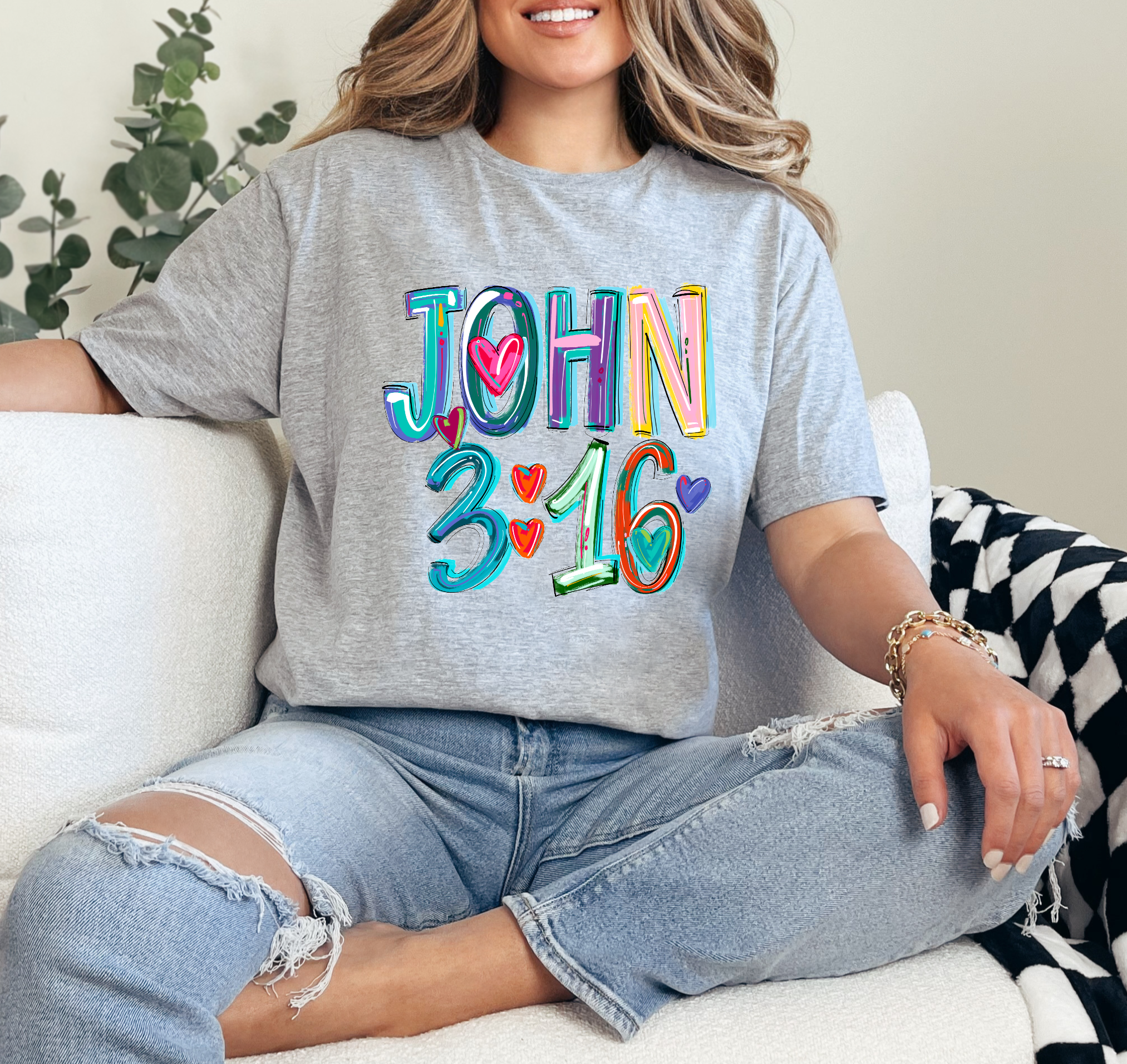 It's So Me - Wholesale Graphic Sweatshirt - Women's - JOHN 3:16 CREWNECK TEE/SWEATSHIRT  2