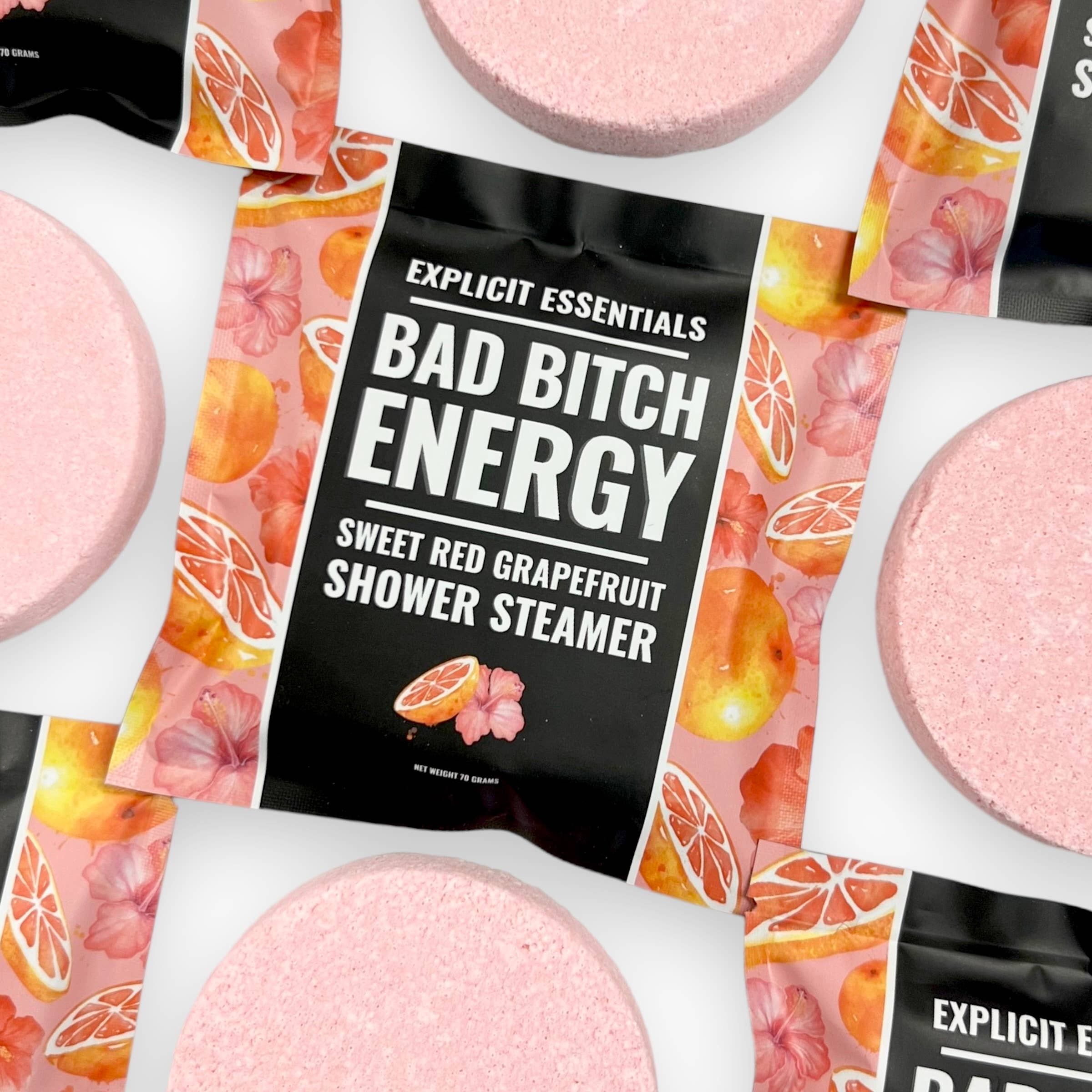 Explicit Essentials - Wholesale Shower Steamer/Bomb - Bad Bitch Energy Shower Puck8