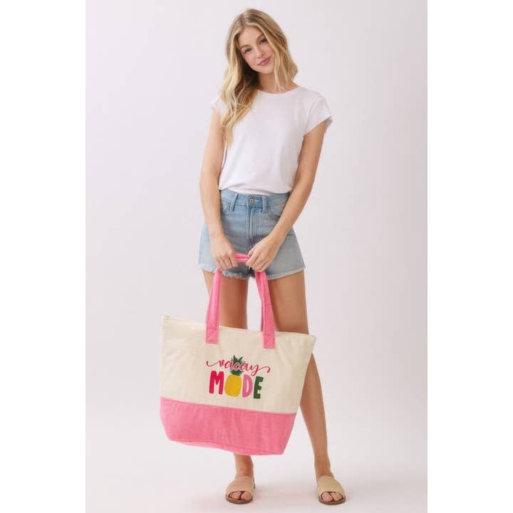 CC Wholesale Clothing - Wholesale Tote Bag - Women's - Vacay Mode Terry Tote10